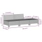 vidaXL Set de muebles de jardín 9 pzas y cojines ratán sintético gris vidaXL Set de muebles de jardín 9 pzas y cojines ratán sintético gris