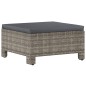 vidaXL Set de muebles de jardín 6 pzas y cojines ratán sintético gris