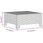 vidaXL Set de muebles de jardín 6 pzas y cojines ratán sintético gris