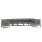 vidaXL Set de muebles de jardín 10 pzas y cojines ratán sintético gris vidaXL Set de muebles de jardín 10 pzas y cojines ratán sintético gris