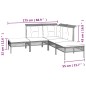 vidaXL Set de muebles de jardín 7 pzas y cojines ratán sintético gris vidaXL Set de muebles de jardín 7 pzas y cojines ratán sintético gris