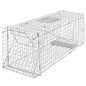 vidaXL Trampa para animales vivos galvanizada 80 cm vidaXL Trampa para animales vivos galvanizada 80 cm