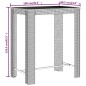 vidaXL Mesa bar y taburetes jardín 5 pzas madera acacia ratán PE negro vidaXL Mesa bar y taburetes jardín 5 pzas madera acacia ratán PE negro