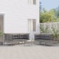 vidaXL Set de muebles de jardín 10 pzas y cojines ratán sintético gris vidaXL Set de muebles de jardín 10 pzas y cojines ratán sintético gris