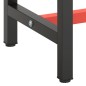 vidaXL Estructura banco de trabajo metal negro y rojo mate 140x50x79cm vidaXL Estructura banco de trabajo metal negro y rojo mate 140x50x79cm