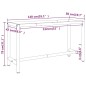vidaXL Estructura banco de trabajo metal negro y rojo mate 140x50x79cm vidaXL Estructura banco de trabajo metal negro y rojo mate 140x50x79cm