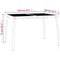 vidaXL Juego de comedor de jardín 3 piezas acero gris antracita vidaXL Juego de comedor de jardín 3 piezas acero gris antracita
