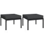 vidaXL Set de muebles de jardín 5 piezas acero con cojines gris vidaXL Set de muebles de jardín 5 piezas acero con cojines gris