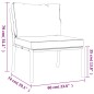 vidaXL Set de muebles de jardín 5 piezas acero con cojines gris vidaXL Set de muebles de jardín 5 piezas acero con cojines gris
