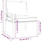 vidaXL Juego de muebles de jardín 7 piezas acero con cojines gris vidaXL Juego de muebles de jardín 7 piezas acero con cojines gris