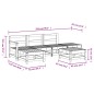 vidaXL Juego de muebles de jardín 6 piezas madera maciza de pino vidaXL Juego de muebles de jardín 6 piezas madera maciza de pino