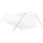 vidaXL Invernadero con estructura de acero blanco 20 m² 10x2x2 m