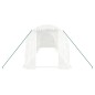 vidaXL Invernadero con estructura de acero blanco 20 m² 10x2x2 m