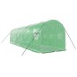 vidaXL Invernadero con estructura de acero verde 16 m² 8x2x2 m vidaXL Invernadero con estructura de acero verde 16 m² 8x2x2 m
