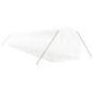 vidaXL Invernadero con estructura de acero blanco 28 m² 14x2x2 m vidaXL Invernadero con estructura de acero blanco 28 m² 14x2x2 m