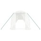 vidaXL Invernadero con estructura de acero blanco 28 m² 14x2x2 m vidaXL Invernadero con estructura de acero blanco 28 m² 14x2x2 m