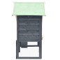 vidaXL Conejera madera maciza de abeto gris y blanco 140x63x120 cm vidaXL Conejera madera maciza de abeto gris y blanco 140x63x120 cm