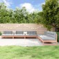 vidaXL Juego de muebles de jardín 6 pzas madera maciza abeto Douglas vidaXL Juego de muebles de jardín 6 pzas madera maciza abeto Douglas