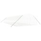 vidaXL Invernadero con estructura de acero blanco 96 m² 16x6x2,85 m