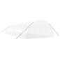 vidaXL Invernadero con estructura de acero blanco 96 m² 16x6x2,85 m