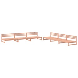 vidaXL Juego de muebles de jardín 6 pzas madera maciza abeto Douglas