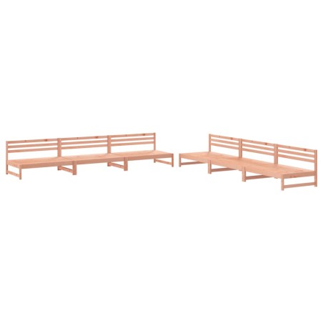 vidaXL Juego de muebles de jardín 6 pzas madera maciza abeto Douglas