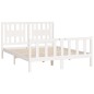 vidaXL Estructura de cama con cabecero madera pino blanco 120x200 cm vidaXL Estructura de cama con cabecero madera pino blanco 120x200 cm