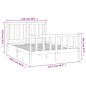 vidaXL Estructura de cama con cabecero madera pino negro 120x200 cm vidaXL Estructura de cama con cabecero madera pino negro 120x200 cm