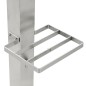 vidaXL Columna de agua de jardín acero inoxidable cuadrada 95 cm vidaXL Columna de agua de jardín acero inoxidable cuadrada 95 cm