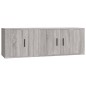 vidaXL Set de muebles para TV 2 pzas madera contrachapada gris Sonoma vidaXL Set de muebles para TV 2 pzas madera contrachapada gris Sonoma