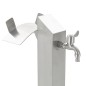 vidaXL Columna de agua de jardín acero inoxidable cuadrada 95 cm vidaXL Columna de agua de jardín acero inoxidable cuadrada 95 cm