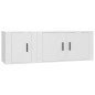 vidaXL Set de muebles de TV 2 piezas madera contrachapada blanco vidaXL Set de muebles de TV 2 piezas madera contrachapada blanco