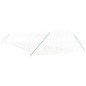 vidaXL Invernadero con estructura de acero blanco 64 m² 16x4x2 m vidaXL Invernadero con estructura de acero blanco 64 m² 16x4x2 m