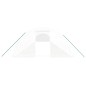 vidaXL Invernadero con estructura de acero blanco 64 m² 16x4x2 m vidaXL Invernadero con estructura de acero blanco 64 m² 16x4x2 m
