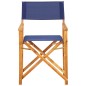 vidaXL Silla de director madera maciza de acacia azul vidaXL Silla de director madera maciza de acacia azul