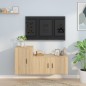 vidaXL Set de muebles para TV 2 pzas madera contrachapada roble sonoma