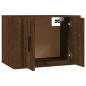 vidaXL Set de muebles para TV 3 pzas madera contrachapada roble marrón vidaXL Set de muebles para TV 3 pzas madera contrachapada roble marrón