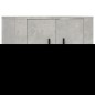 vidaXL Set de muebles de TV 2 pzas madera contrachapada gris hormigón vidaXL Set de muebles de TV 2 pzas madera contrachapada gris hormigón