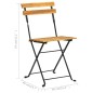 vidaXL Sillas bistró de terraza plegables 4 uds madera maciza acacia vidaXL Sillas bistró de terraza plegables 4 uds madera maciza acacia