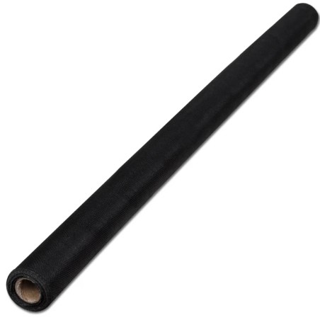 vidaXL Malla mosquitera de fibra de vidrio negra 100x500 cm