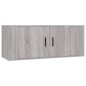 vidaXL Set de muebles para TV 2 pzas madera contrachapada gris Sonoma