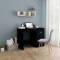 vidaXL Escritorio de madera contrachapada negro 100x50x76 cm vidaXL Escritorio de madera contrachapada negro 100x50x76 cm