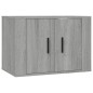 vidaXL Set de muebles para TV 2 pzas madera contrachapada gris Sonoma