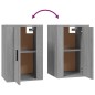vidaXL Set de muebles para TV 2 pzas madera contrachapada gris Sonoma