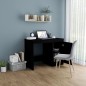 vidaXL Escritorio de madera contrachapada negro 100x50x76 cm vidaXL Escritorio de madera contrachapada negro 100x50x76 cm