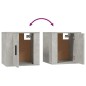 vidaXL Set de muebles de TV 2 pzas madera contrachapada gris hormigón