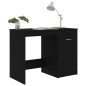 vidaXL Escritorio de madera contrachapada negro 100x50x76 cm vidaXL Escritorio de madera contrachapada negro 100x50x76 cm