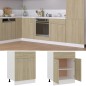 vidaXL Armario inferior cajón contrachapada color roble 60x46x81,5cm vidaXL Armario inferior cajón contrachapada color roble 60x46x81,5cm