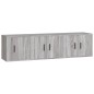 vidaXL Set de muebles para TV 3 pzas madera contrachapada gris Sonoma vidaXL Set de muebles para TV 3 pzas madera contrachapada gris Sonoma