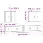 vidaXL Set de muebles para TV 8 piezas madera contrachapada blanco vidaXL Set de muebles para TV 8 piezas madera contrachapada blanco